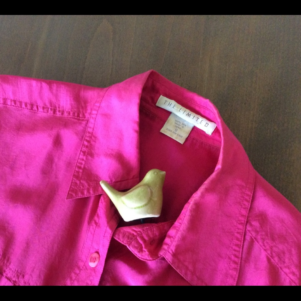 Early The Limited 💯 % silk SS shirt sz S